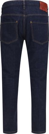 Dsquared2 Mens Slim Fit Jeans Navy Blue Cotton; Elastane