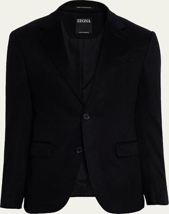 Ermenegildo Zegna Mens Oasi Cashmere Single-Breasted Blazer