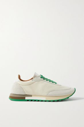The Row Sneakers In Camoscio E Mesh Color-block Owen - Avorio