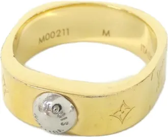 Louis Vuitton Gold Silver Band Ring (Pre-Owned)
