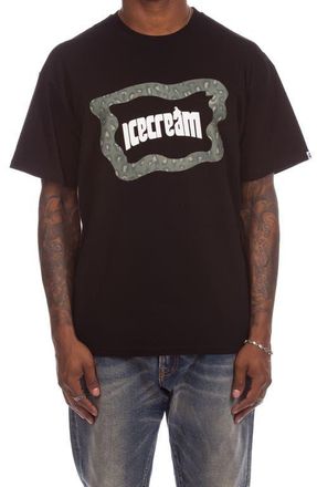 Icecream Leo Cotton Graphic T-Shirt in Black at Nordstrom, Size Xx-Large