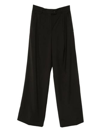 Sportmax Geplooide pantalon - Zwart
