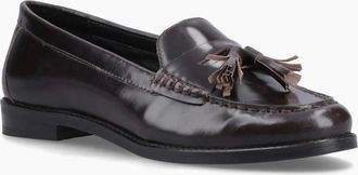 Hush Puppies Womens Connie Womens Tassel Loafers - Black - Size: 7