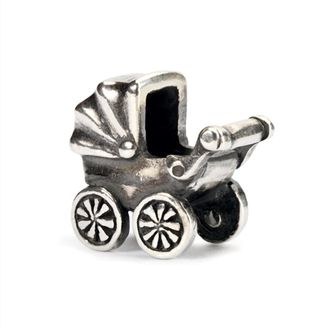 Trollbeads Womens Baby Buggy Bead In Silver