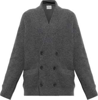 Lisa Yang Cashmere Cardigan Lyle - Heren - Cashmere truien - Grijs - XL - Kasjmier - Truien & Vesten