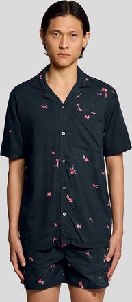 Lyle & Scott Lyle And Scott Mens Goldfish Graphic Resort Shirt - Size: 40/Regular