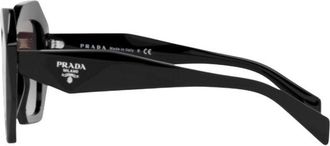 Prada 0PR Black Acetate Sunglasses - Black