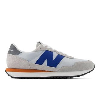 New Balance Hombre 237 en Azul, Gamuza/Malla, Talla 40.5