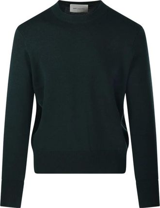 Ami ADC Ronde Hals Trui Merino - Heren - Ronde hals truien - Groen - S - Wol - Truien & Vesten
