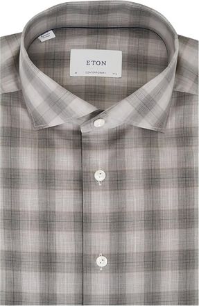 Eton Camicia a quadri - Toni neutri