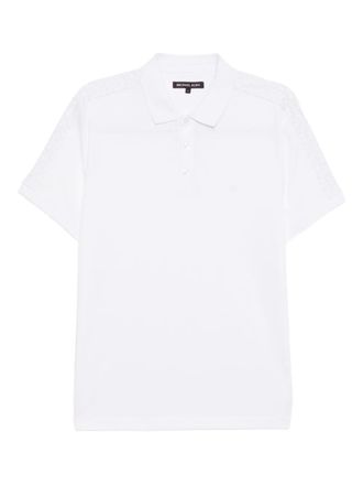 Michael Kors Polo con logo ricamato - Bianco