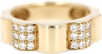 Chanel Anello Cam&eacute;lia in oro giallo con diamanti anni 2000