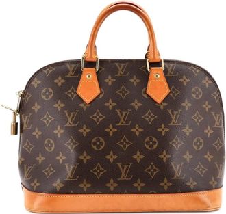 Louis Vuitton Vintage Alma Handbag Monogram Canvas PM satchel - Bruin