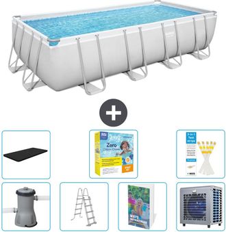Bestway Piscina Bestway Power Steel Rectangular - 488x244x122 Cm - 8-piezas S606