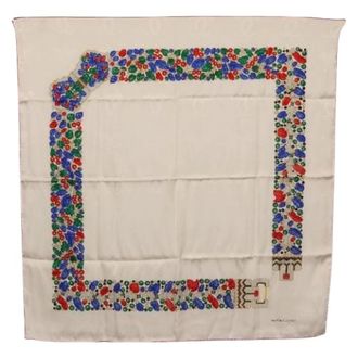 Cartier Pre-owned Scarves, female, Multicolor, Size: ONE SIZE Pre-owned Silk Square Scarf