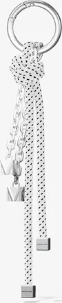 Michael Kors Silver-Tone and Speckled Cord Bag Charm