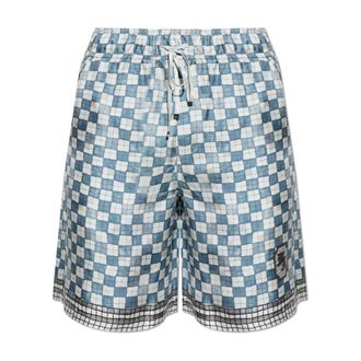 Amiri Casual Shorts, male, Gray, Size: 2XL MA Checkered Short