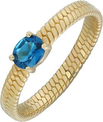 Bony Levy 14K 0.31 Ct. Tw. Blue Topaz Ring