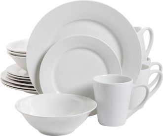Gibson Home Noble Court 16-Piece Dinnerware Set in White at Nordstrom