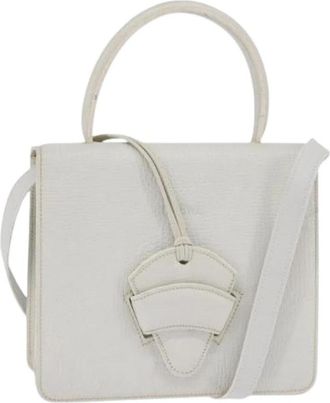 Loewe Tweedehands leren handtassen - Dames - Vintage Handtas - Wit - ONE Size - Vintage