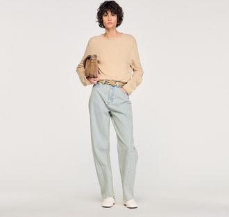 Sandro Boucl&eacute; cotton jumper