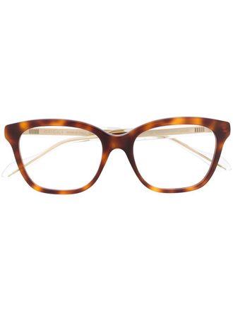 Gucci Occhiali da sole squadrati - Marrone