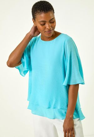 Roman Double Layered Tunic Top