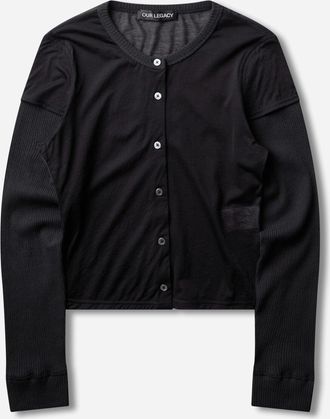 Our Legacy Women s Heat Longsleeve Top Black