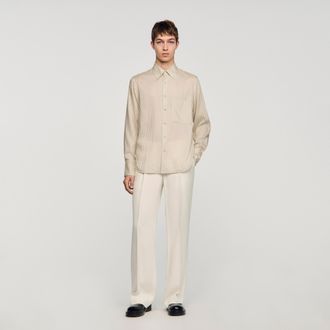 Sandro Striped loose-fit shirt