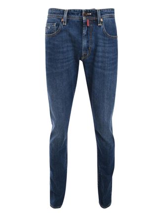 Sartoria Tramarossa logo-patch jeans - Blue