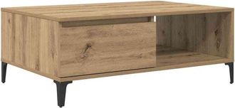 vidaXL Vidaxl - Mesa de Café Roble artisan 90 x 60 x 35 cm Madera contrachapada
