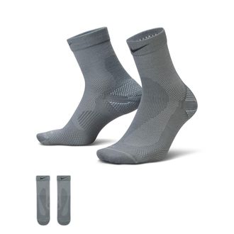 Nike Unisex Running Wool Micro Crew Socks (1 Pair) in Grey | IF2508-084