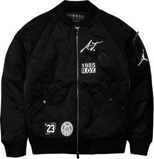 Nike Jordan Air Jordan MA-1 Baseball Collar aviator Jacket sports padded Jacket Black AV5999-010