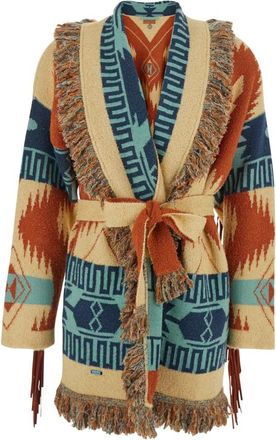 Alanui Golden Dusk Cardigan - Dames - Vesten - Veelkleurig - M - Katoen - Truien & Vesten
