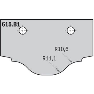 CMT 615.b1 Cuchilla Hw 50x30x2 (perfil B1)
