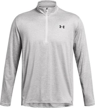 Under Armour Mens Tech Vent Half Zip Fleece Top Distant Grey M