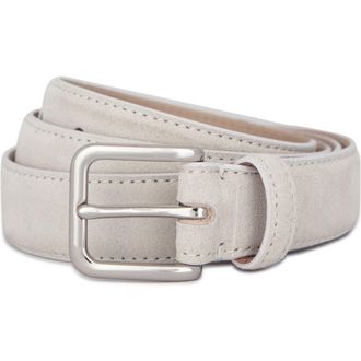 Vince Stitched Suede Belt in Horchata at Nordstrom, Size 40