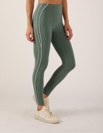 Glyder Power Stride Legging in Smoky Basil/white at Nordstrom, Size X-Large