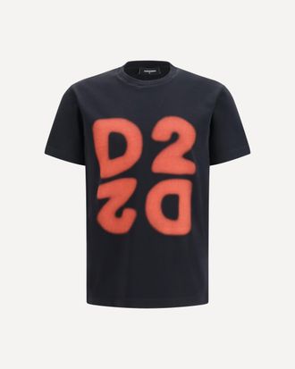 Dsquared2 Cotton printed T-shirt Male XXL