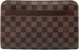Louis Vuitton Pre-owned Clutches, female, Brown, Size: ONE SIZE Pre-owned Fabric Clutch
