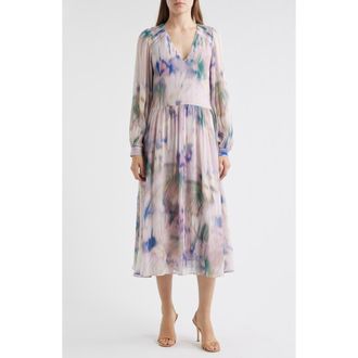 BOSS Ditilla Print Long Sleeve Dress in Open Misc at Nordstrom Rack, Size 18 (Similar To 14W)