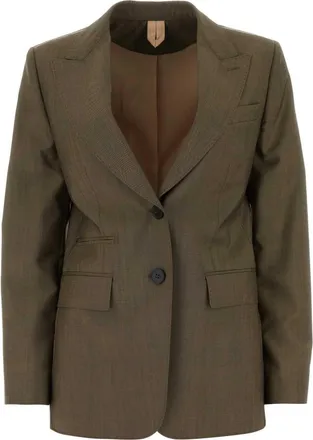 Max Mara Mud Wool Blend Apice Blazer