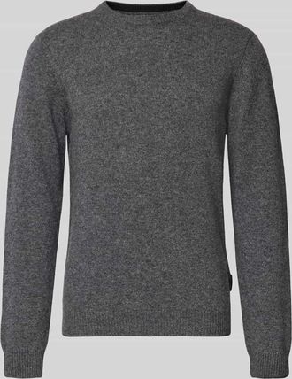 Casual Friday Casual Friday Strickpullover aus Woll-Mix Modell KARL in Mittelgrau Melange, Größe XXXL