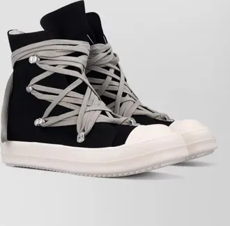 Rick Owens denim high-top sneakers