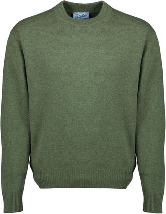 Prada Cashmere Knitwear, male, Green, Size: L Re-Cashmere Crew-Neck Sweater
