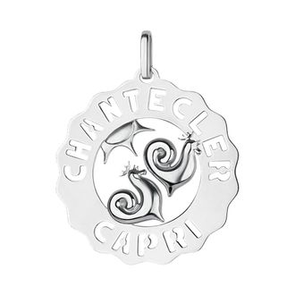 CHANTECLER Jewellery, female, Gray, Size: ONE SIZE 33697 - Pendant Et Voil&agrave; Logo Silver