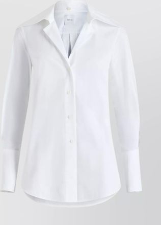 Patou tailored long sleeve blouse in cotton