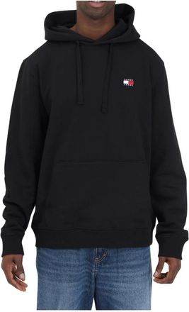 Tommy Jeans Hoodies & sweatvesten, Heren, Zwart, M, Katoen, Hoodie