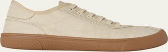 The Row Mens Canvas Low-Top Sneakers