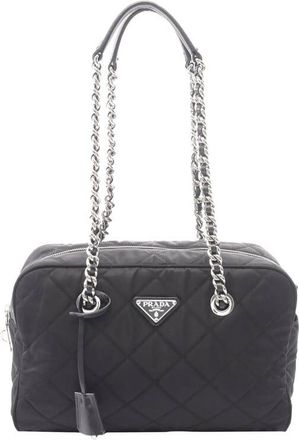 Prada Pre-owned Prada Impuntu Tessuto Chain Shoulder Bag Ladies 95KVUZA6U1NTA5O0